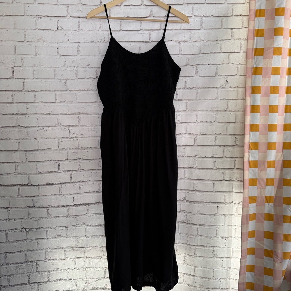 a new day Black Midi‎ Dress with Spaghetti Straps